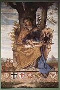 Fresco in the Stadelschen Institute, right side, scene, allegorical figure of Germania Philipp veit